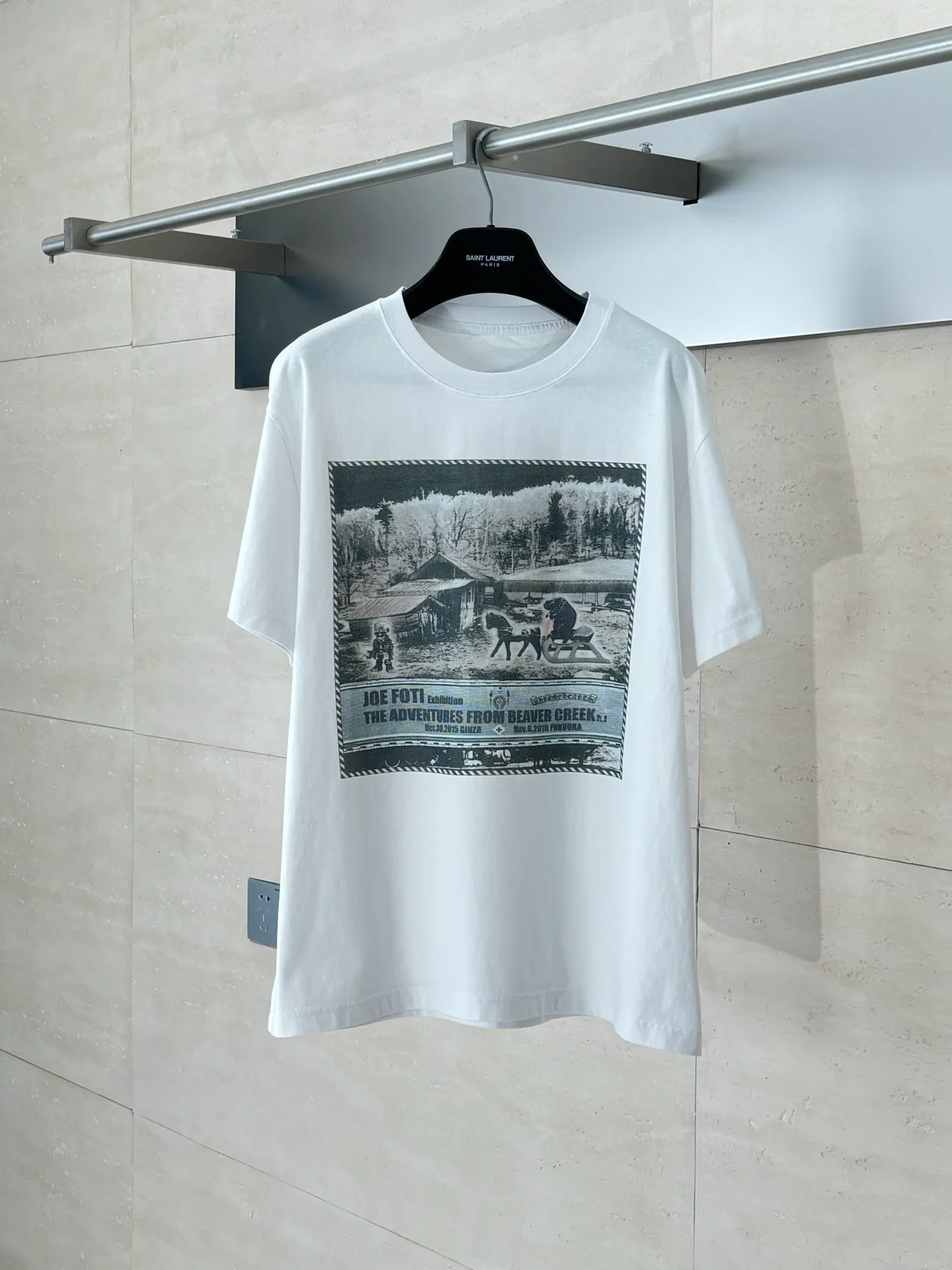 P260 Chrome Heart*/Chrome Heart FOTI oil painting short sleeves Size: S/M/L